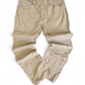 Levi's tan straight leg jeans Size